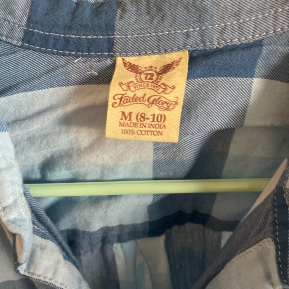 Comfy plaid button up - Picture 3 of 3